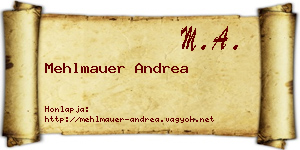 Mehlmauer Andrea névjegykártya